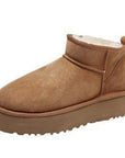 Anti-skid Sheepskin Snow Boots