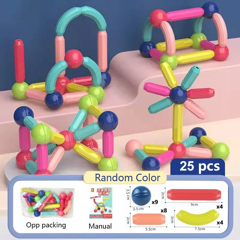 Educational Magnetic Building Sticks