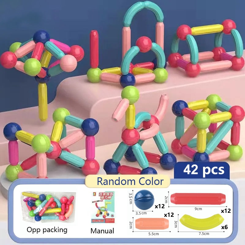 Educational Magnetic Building Sticks