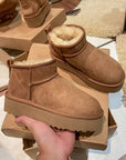 Anti-skid Sheepskin Snow Boots