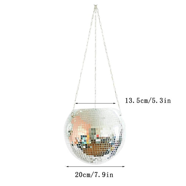 Self Watering Disco Ball Hanging Planter