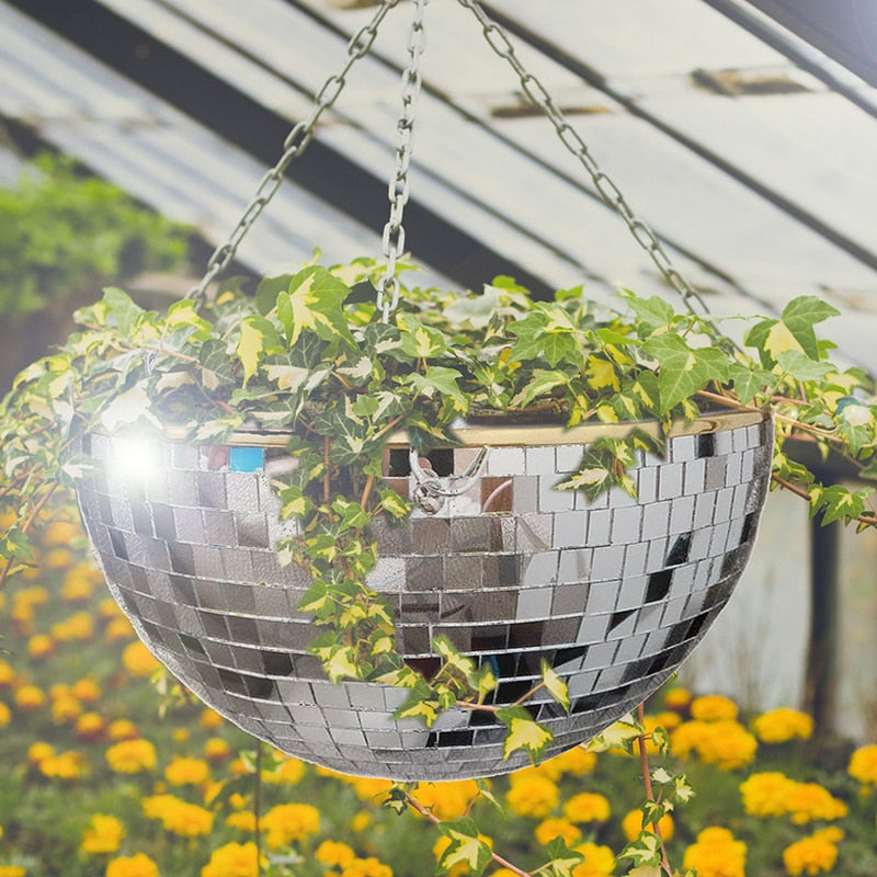 Self Watering Disco Ball Hanging Planter