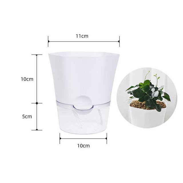 Self-Watering Lazy Plastic Planter