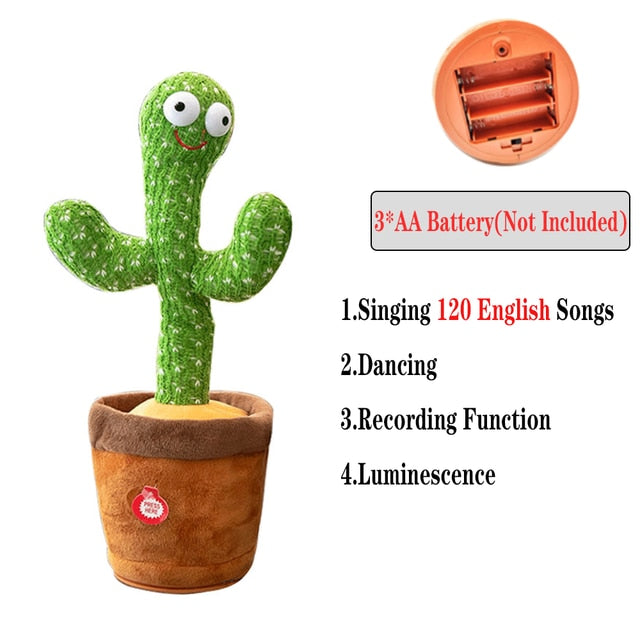 Dancing-Singing Cactus Plush Toy