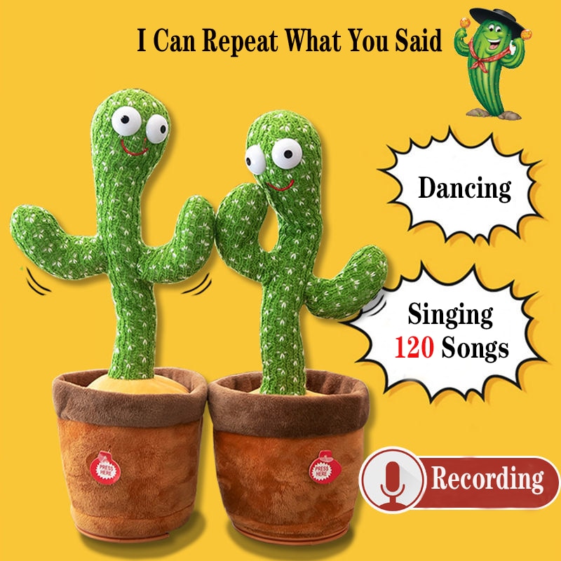 Dancing-Singing Cactus Plush Toy