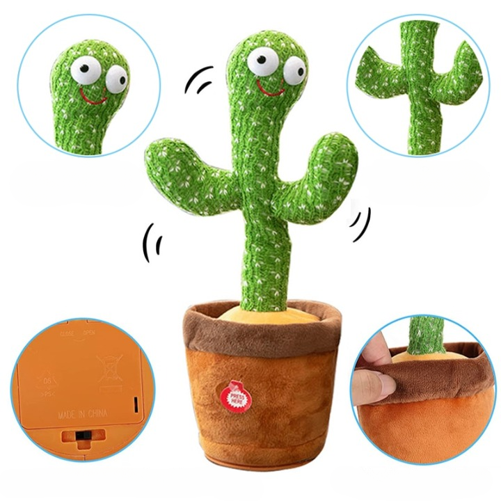 Dancing-Singing Cactus Plush Toy