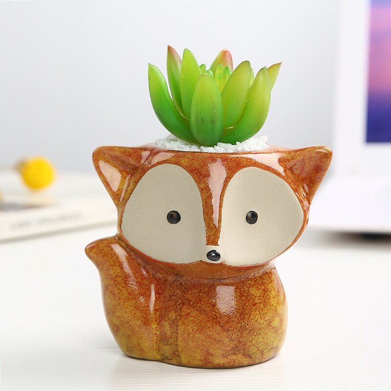 Cute Fox Style Succulent Pot