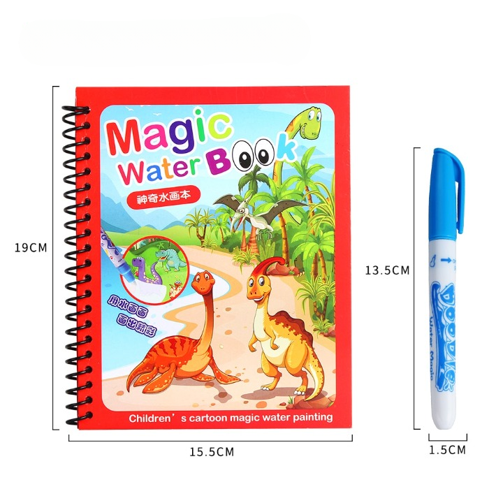 Reusable Magic Water Drawing-Coloring Book