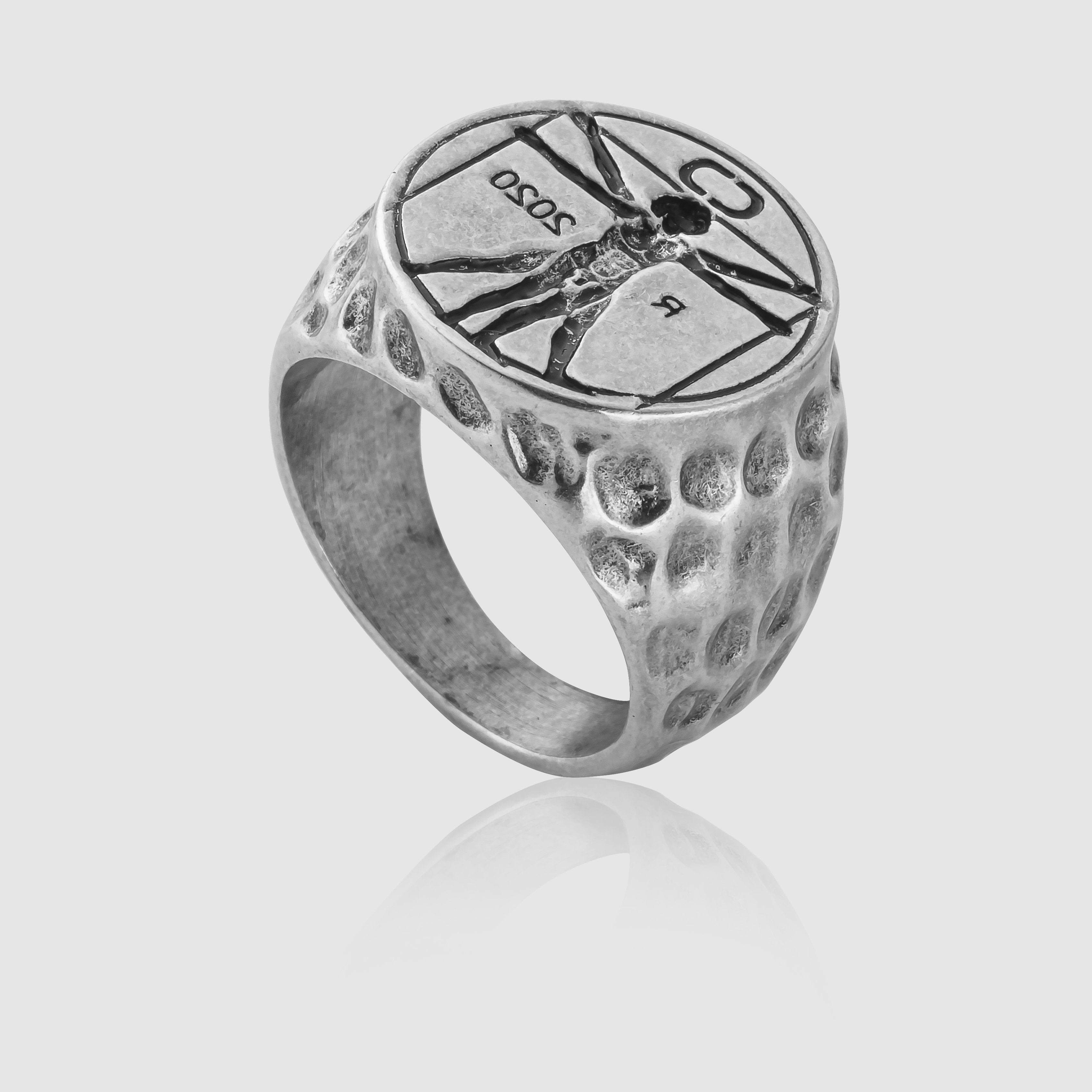 Vitruvian Silver Ring