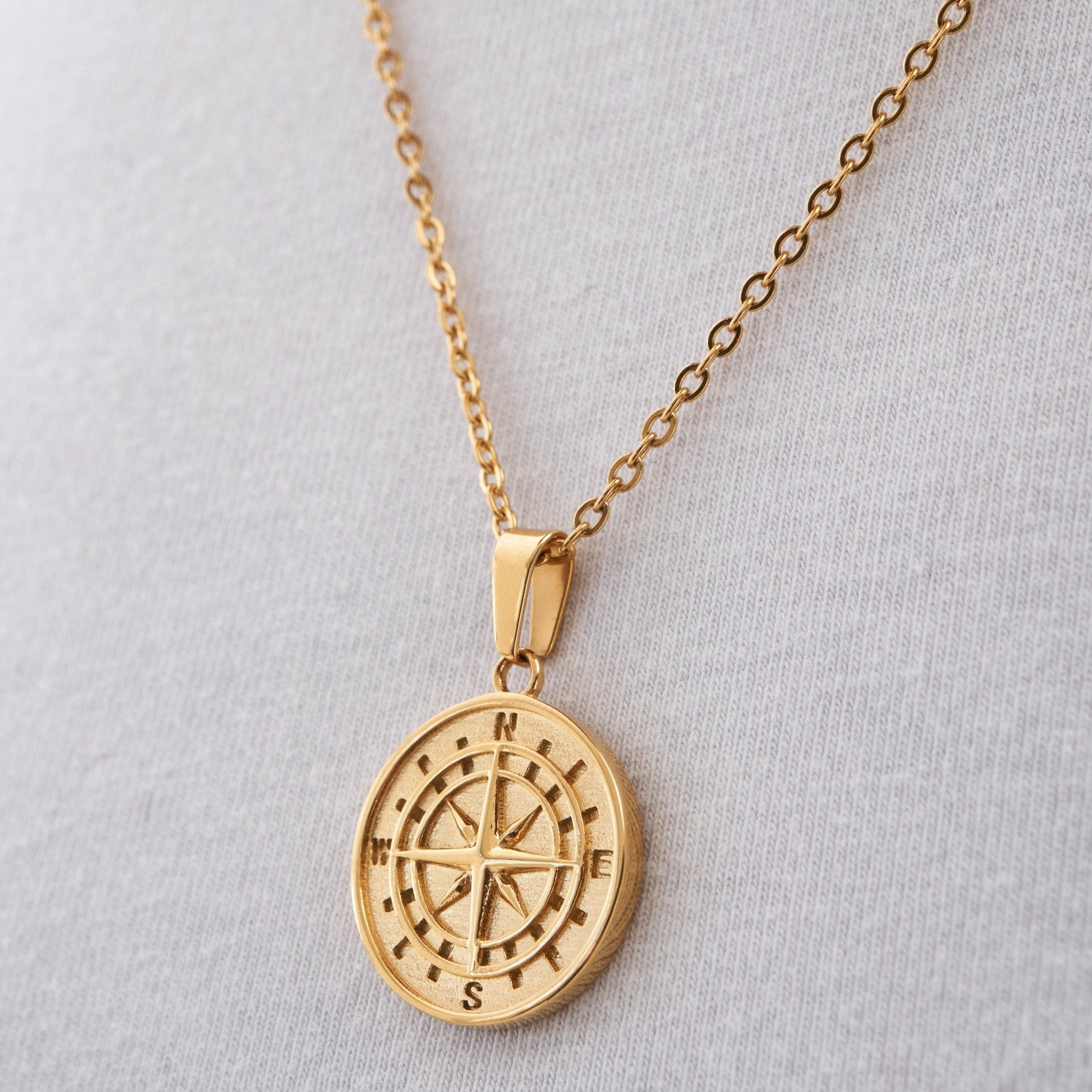 Compass Gold Pendant