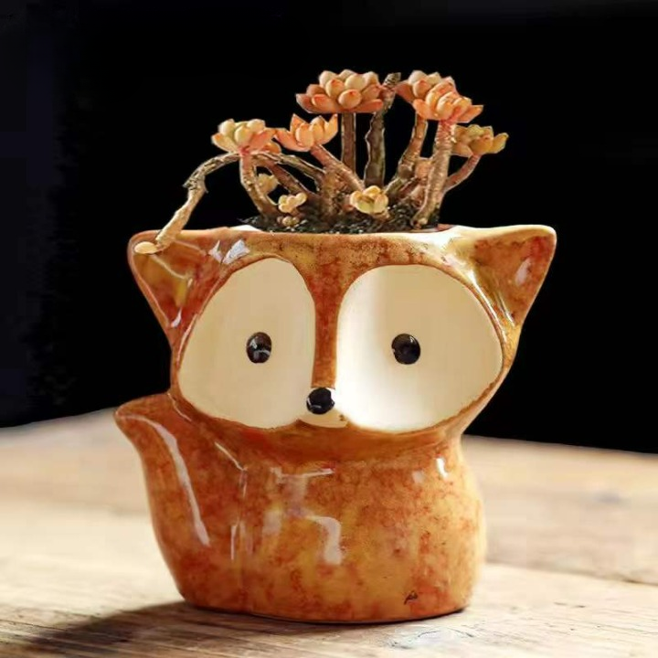 Cute Fox Style Succulent Pot