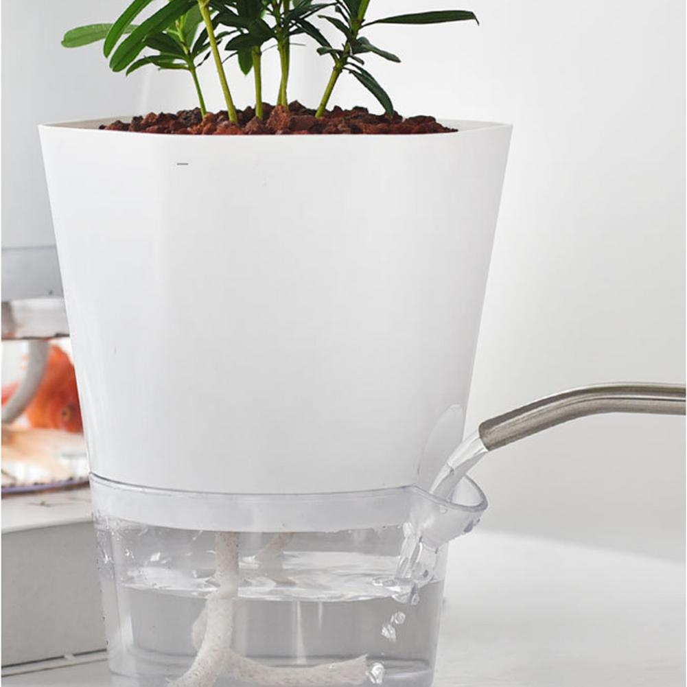 Self-Watering Lazy Plastic Planter