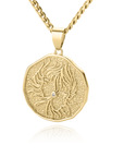 Astrological Sign Coin Pendant Necklace