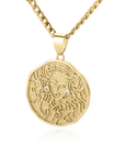 Astrological Sign Coin Pendant Necklace